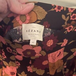 Sezane Floral Skirt - Size 42